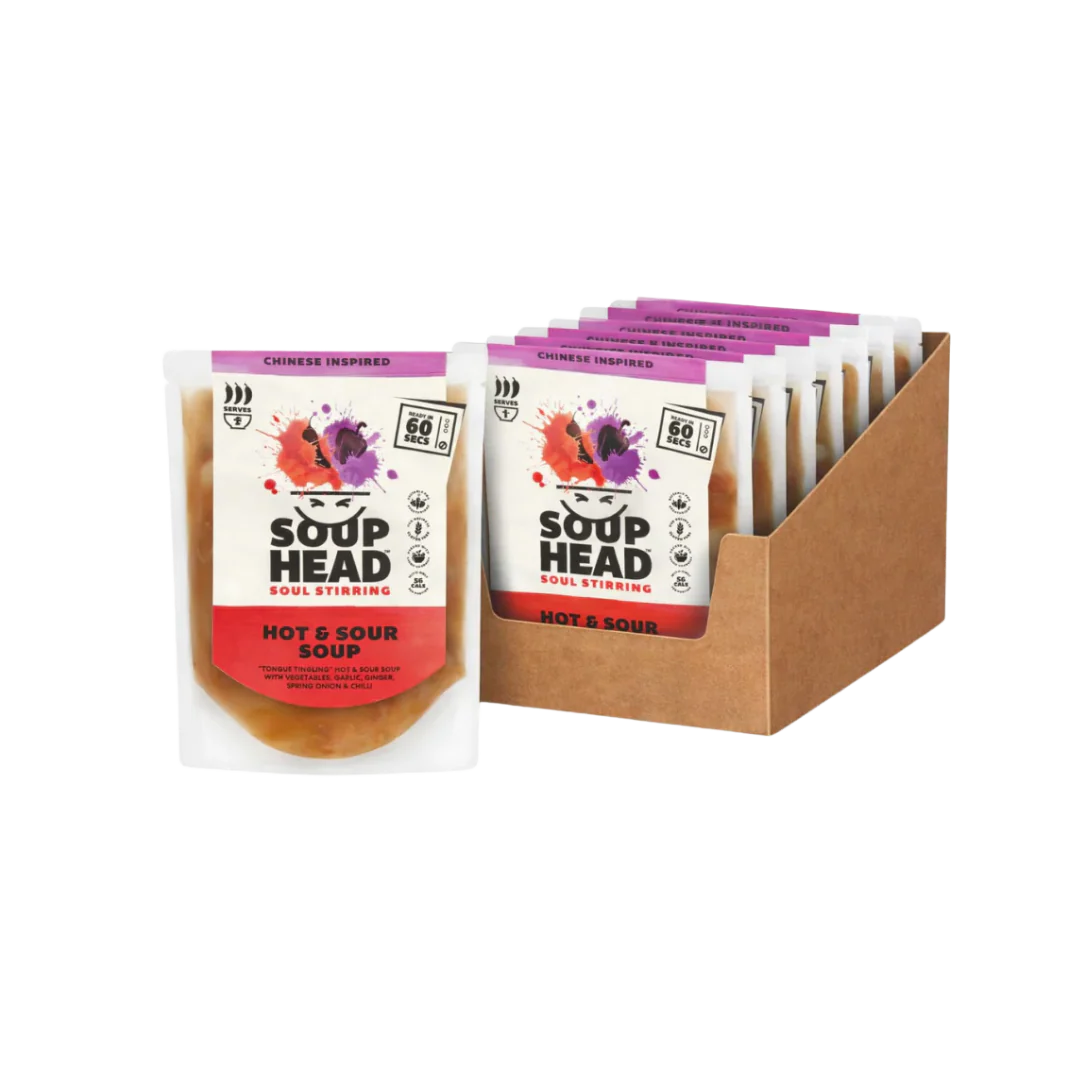 Soup Head Chinese Inspired Hot & Sour Soup Case 8 x 300g